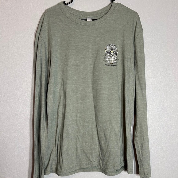 Duck Co. Surf Tour Long Sleeve Graphic Tee Malibu California Skull L - Picture 1 of 5